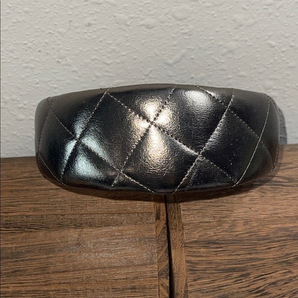 BURBERRY BRONZE GENUINE LEATHER QUILTED HEADBAND main image 8
